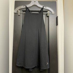 Flowy open back exercise tank top